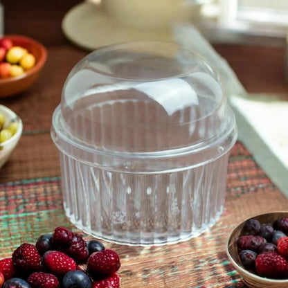 Premium Clear Dessert Cups with Dome Lid – Thick & Sturdy Finish