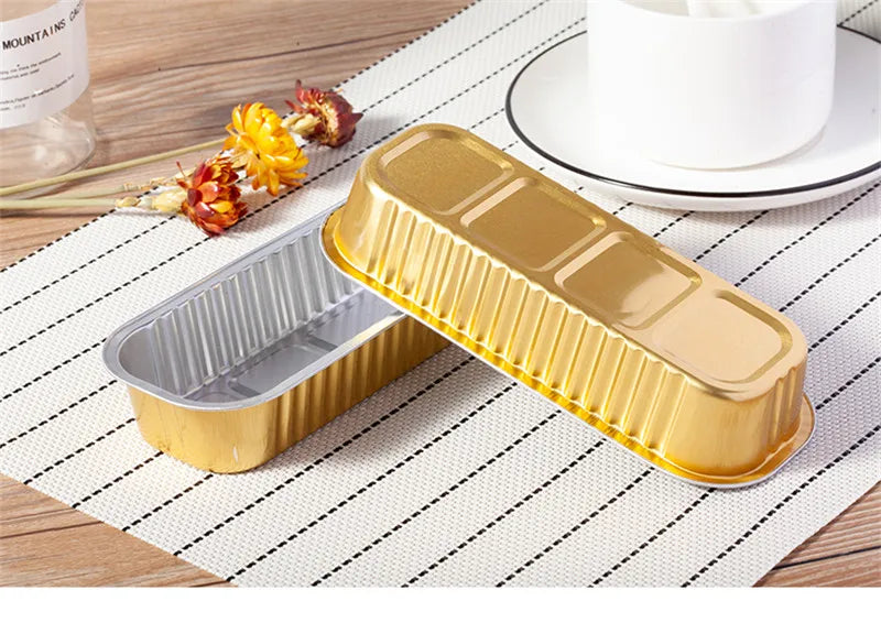 RECTANGLE FOIL BAKE&SERVE WITH LID (PACK OF 25)