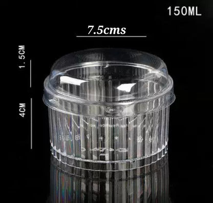 Premium Clear Dessert Cups with Dome Lid – Thick & Sturdy Finish
