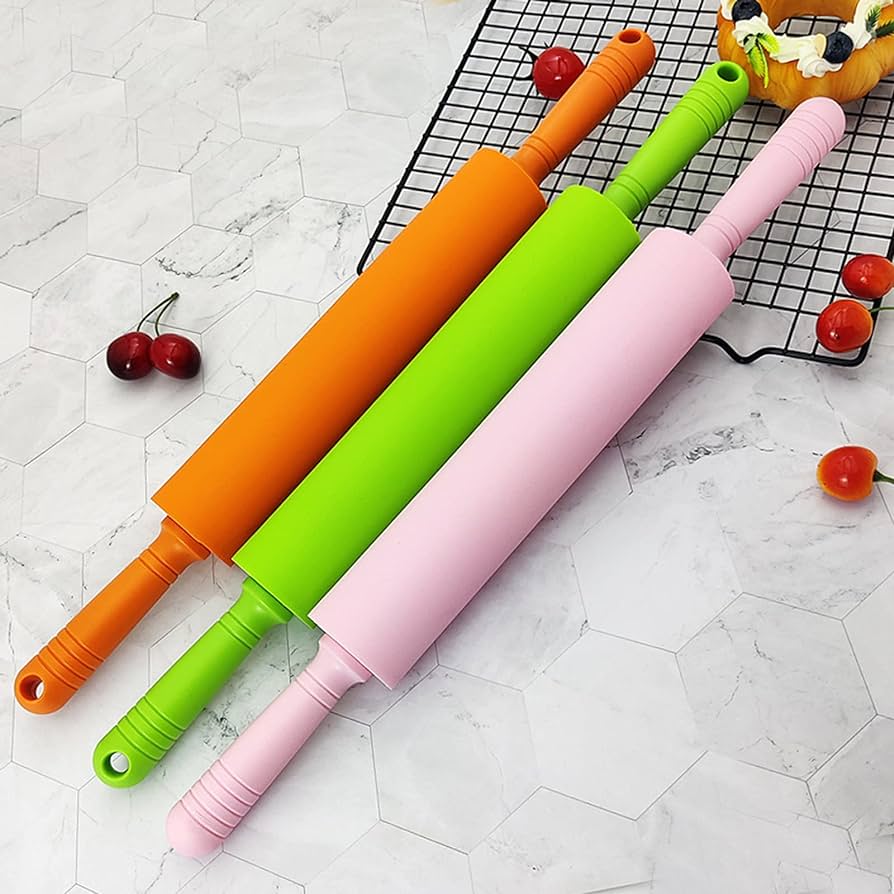 PLASTIC COLOURFUL ROLLING PIN (12INCHES)