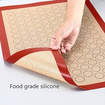 Silicone Non-Stick Baking Mat Circle Macaroon Kitchen Dough Pad