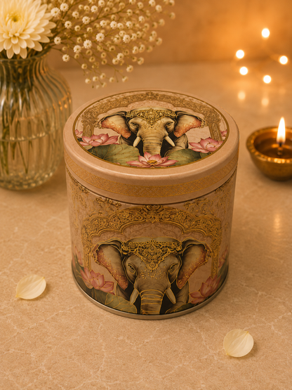 Royal Elephant Airtight Vacuum Tin Container | 300ml