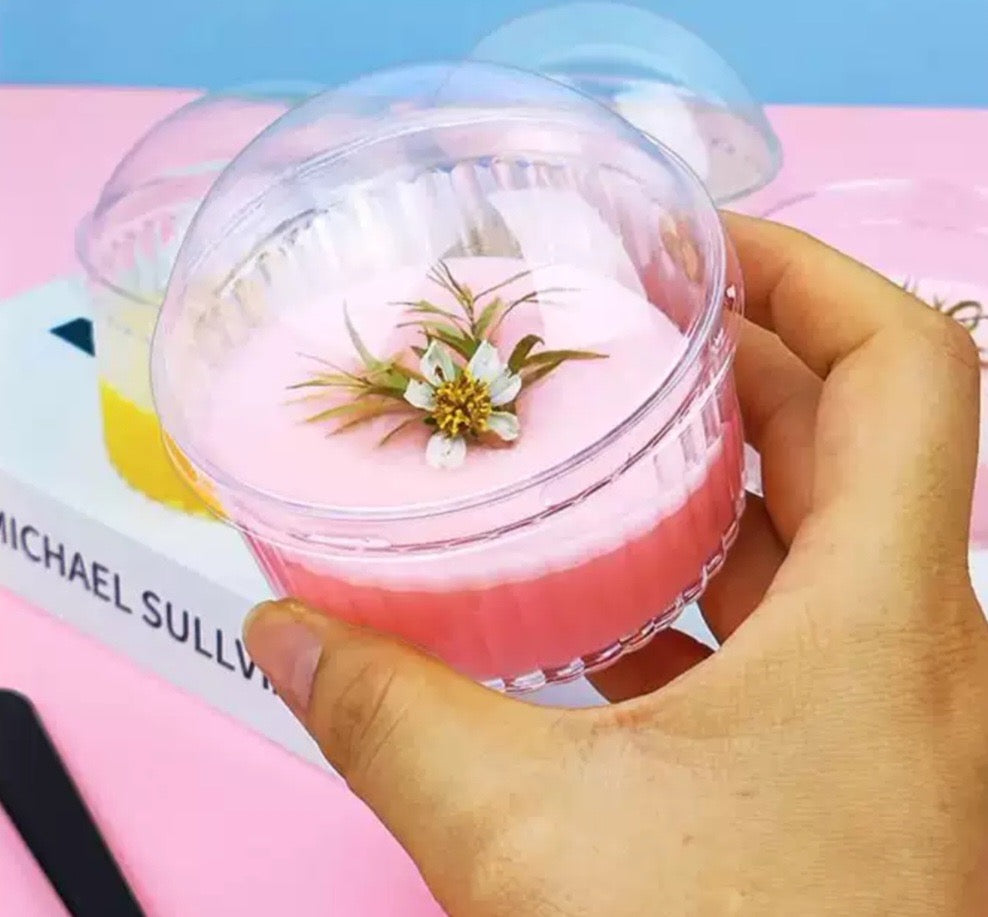 Premium Clear Dessert Cups with Dome Lid – Thick & Sturdy Finish