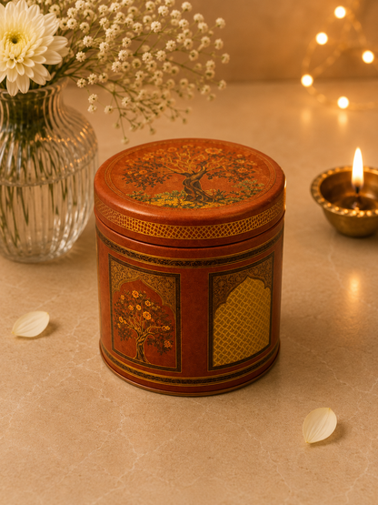 Amber Heritage Airtight Vacuum Tin Container | 300ml