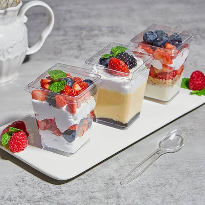 MOUSSE GLASS | PS8 GLASS MOUSSE CUP WITH LID 120ml