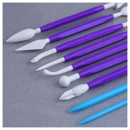 8PCS PLASTIC MODELLING TOOL SET