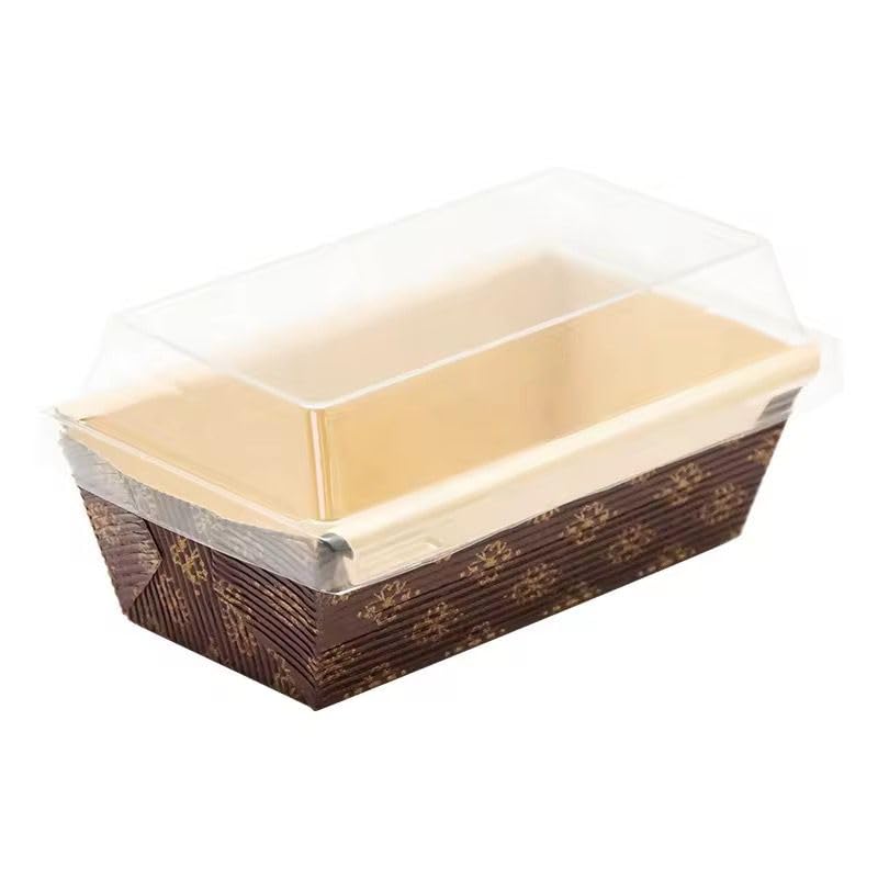 250gms Bake & Serve Plum Cake Tray WithLid | Bakeable Plum Cake Tray
