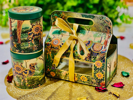 Luxury Diwali Gift Box with 2 Jars – Festive Gifting Hamper Camel Design