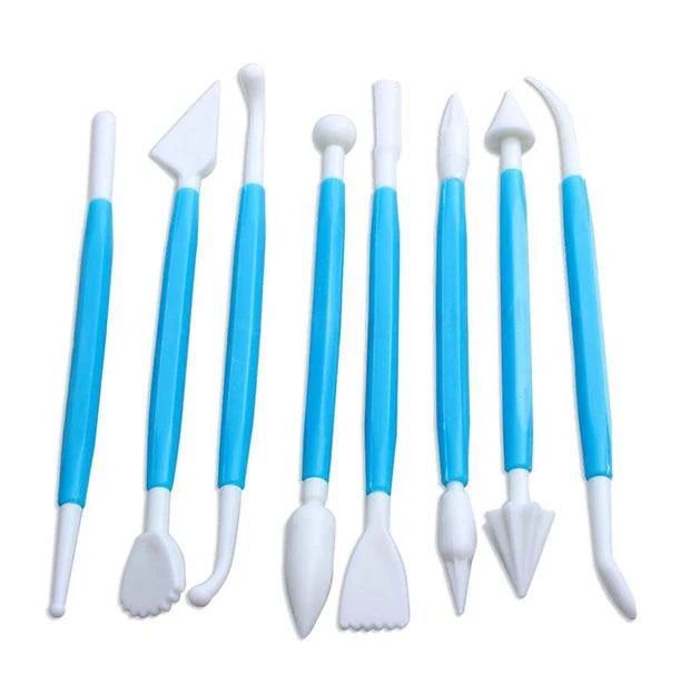 8PCS PLASTIC MODELLING TOOL SET