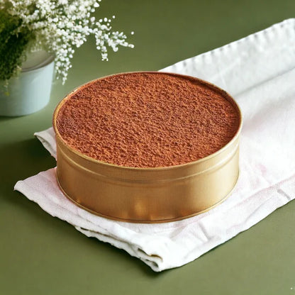 Rose Gold Imported Dream Cake Tin Box with Lid | Premium Cookie & Dessert Storage Tin | 5.5 x 2 Inches