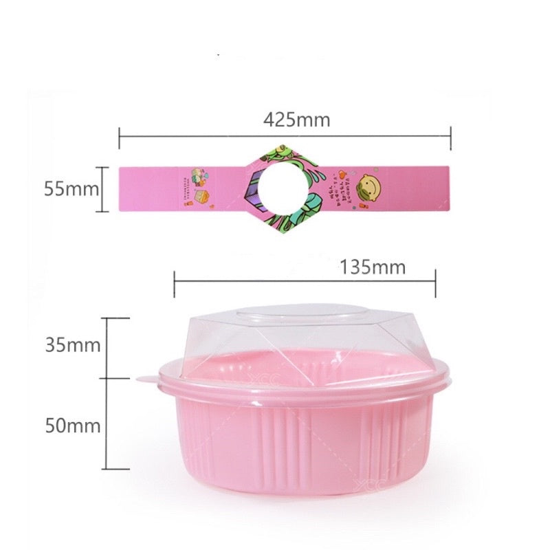 Thick Plastic with Crystal Clear Dome Disposable Pudding & Parfait Container | Premium Cake & Dessert Bowl
