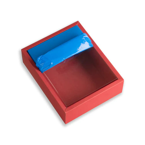Red Hamper Packaging Box With See-Through Lid