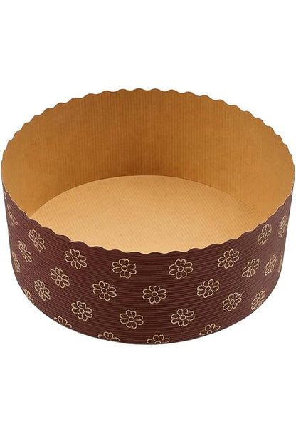 Premium Paper Plum Round Bake & Serve Mould – 400g |  Round Paper Baking Mould 5.5x2.5 Inches – Bake & Serve