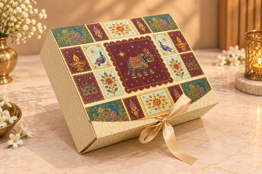 Premium Festive Multi-Purpose Big Hamper Box with Ribbon