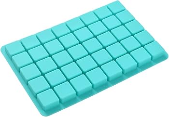 40 Cavity Square Silicone Chocolate Mould Tray | Food Grade Flexible Baking & Candy Mould | Brownie, Fudge, Jelly & Chocolate Mold