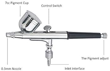 Airbrush Kit Multi-Function Precision Dual-Action Gravity Feed Spray Gun (HD-130)