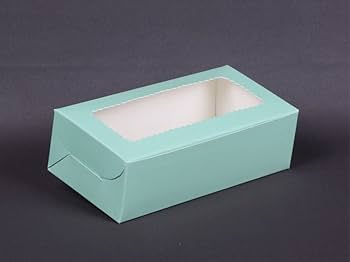 MINT GREEN 2 BROWNIE BOX ( PACK OF 10 )