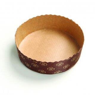 Premium Paper Plum Round Bake & Serve Mould – 500g |  Round Paper Baking Mould 6x2.25 Inches – Bake & Serve