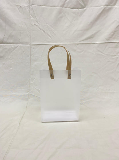 OPAQUE GIFT BAG WITH KRAFT HANDLE  (PACK OF 10)