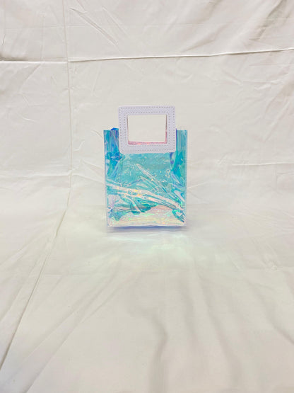 HOLOGRAPHIC GIFT BAG WITH HANDLE  (PACK OF 10)