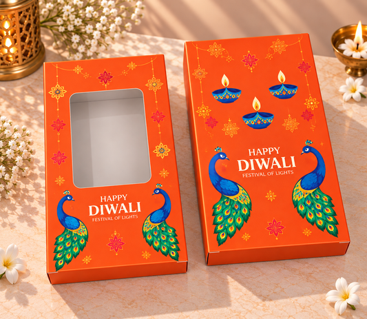 Orange Festive Bar Box with Window