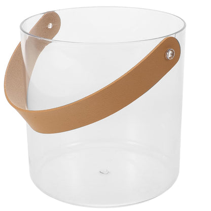 Luxury Transparent Small Round Hamper Basket with Handle | Premium Gift Packaging