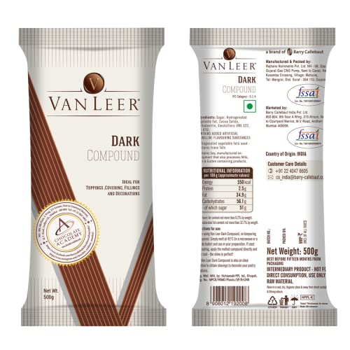 VANLEER DARK COMPOUND 500GMS