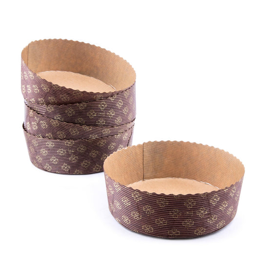 Premium Paper Plum Round Bake & Serve Mould – 400g |  Round Paper Baking Mould 5.5x2.5 Inches – Bake & Serve