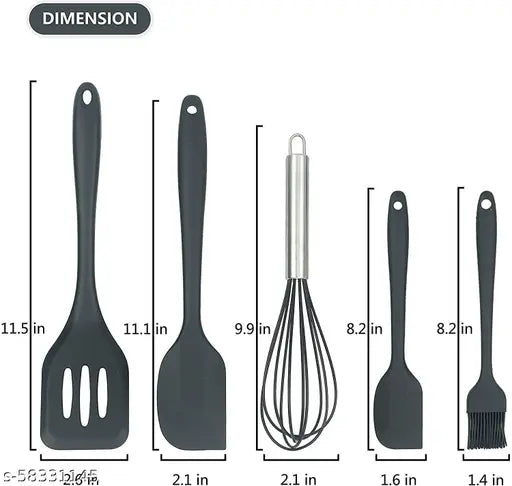 5Piece Silicone Kitchenware Set