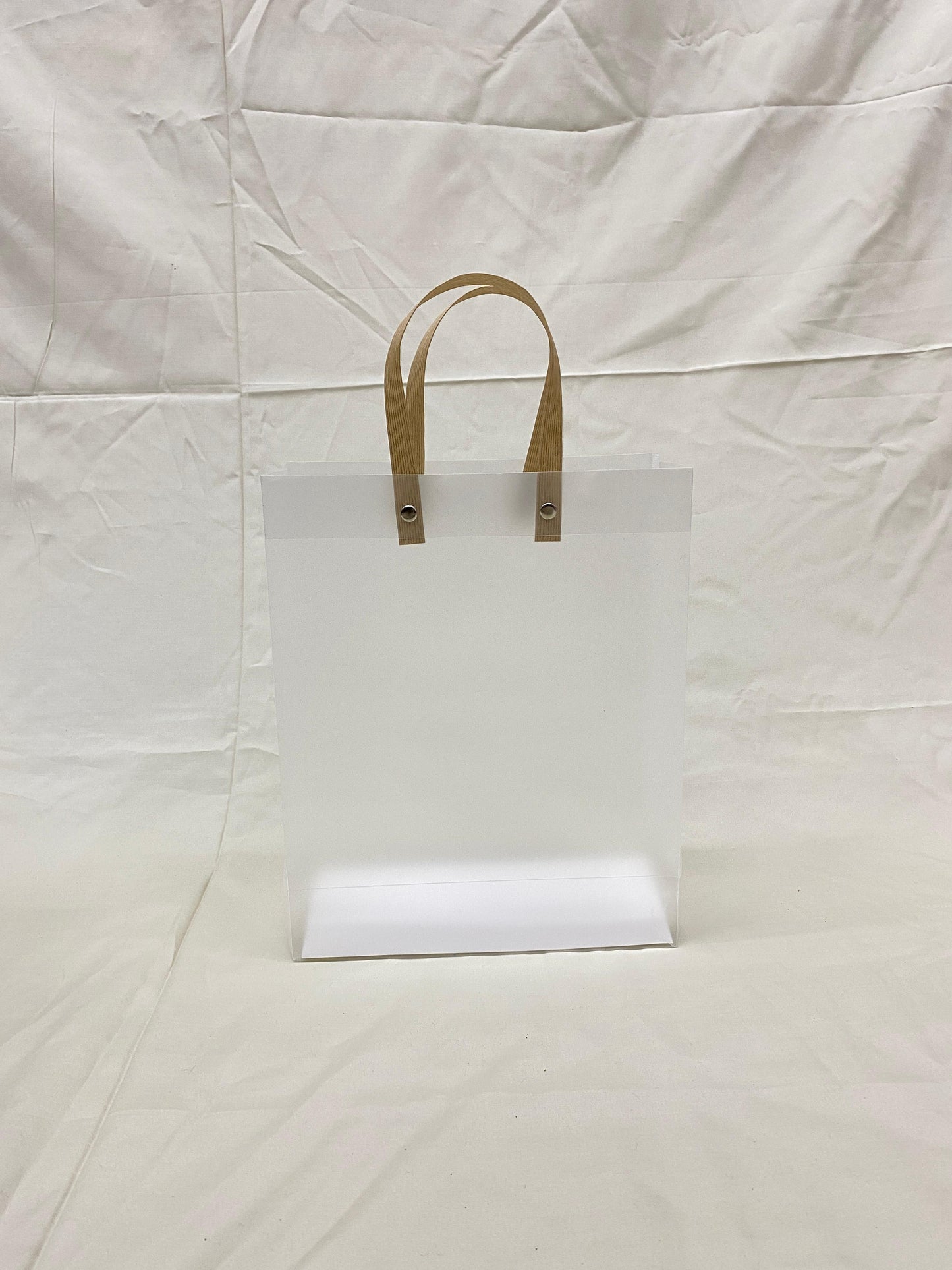 OPAQUE GIFT BAG WITH KRAFT HANDLE  (PACK OF 10)