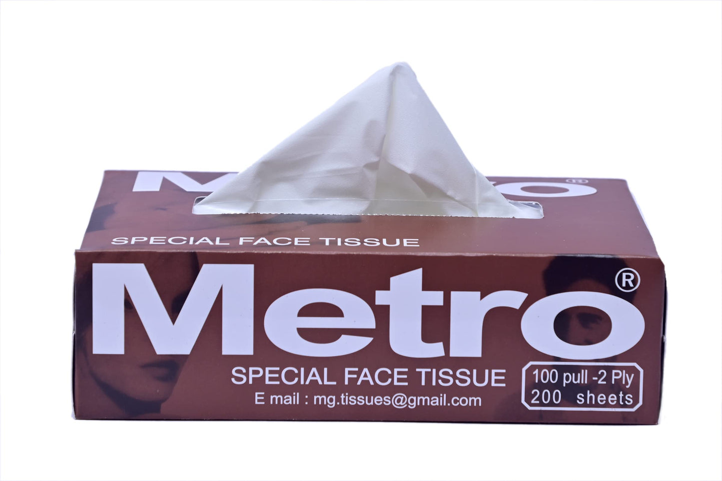 METRO FACE TISSUE 2PLY 100 PULLS . 4 IN 1