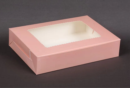 PINK 6 BROWNIE BOX ( PACK OF 10 )