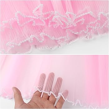 Elegant Pink Lace Flower Wrapping Roll With Pearl Edges – 28 cm × 3.5 m | Wedding & Gift Bouquet Wrap