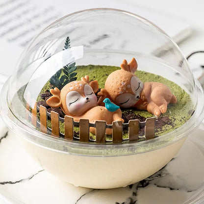 390ml Round Dessert Bowl with Dome Lid – Clear 13cm Dessert, Yogurt & Fruit Cream Container