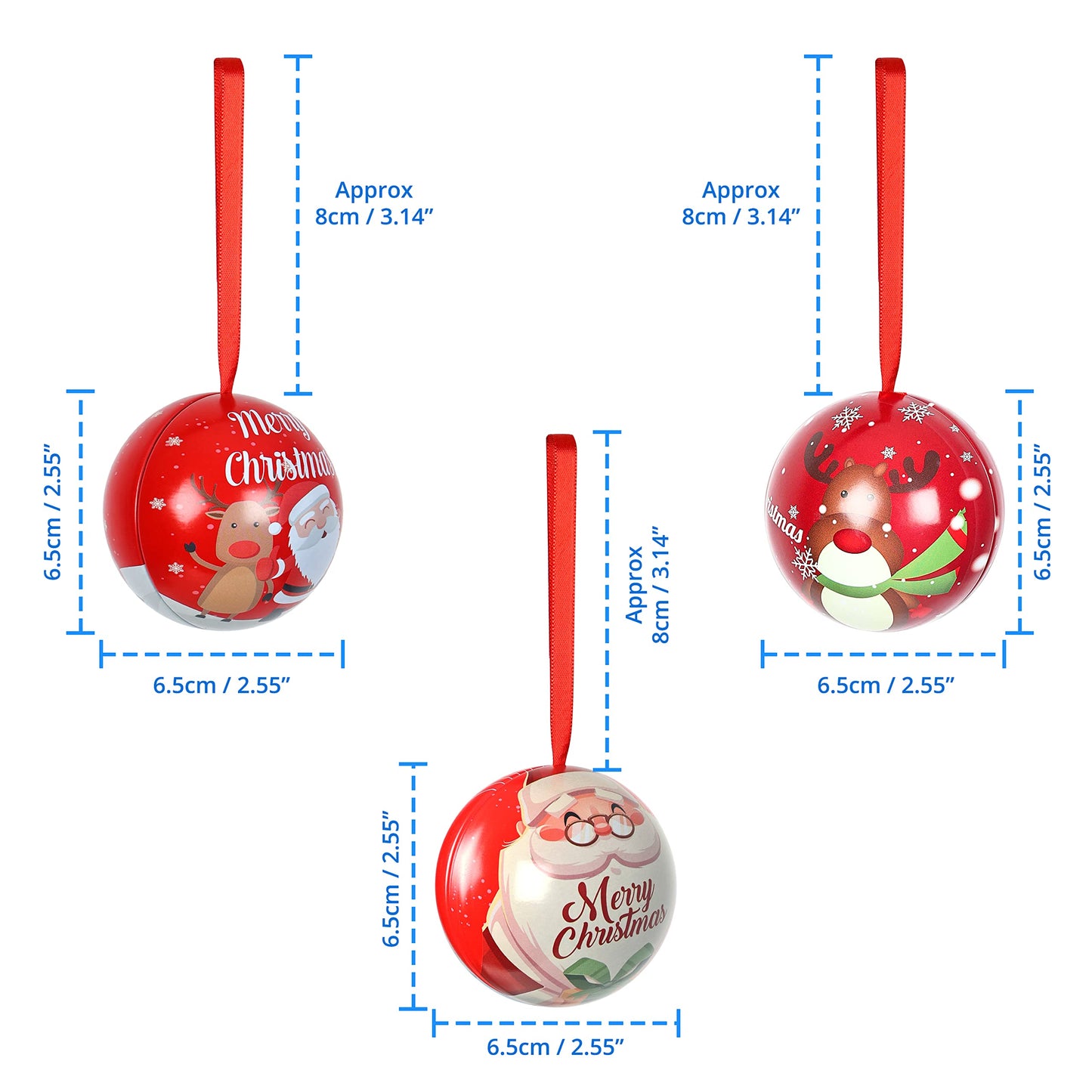 Christmas Hanging Ball Ornaments | Premium Christmas Gift & Décor Hanging Balls