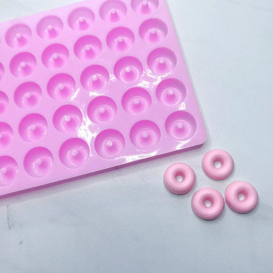 SILICON 35 CAVITY SMALL DONUT MOULD