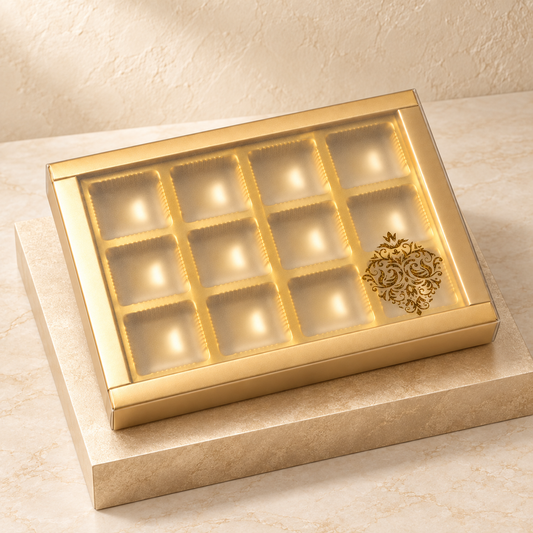 Regal Gold Chocolate Box – 12 Cavity