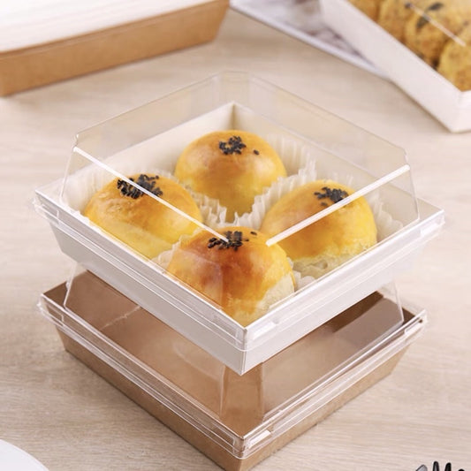 SQUARE BAKE AND SERVE WITH LID (PACK OF 25)