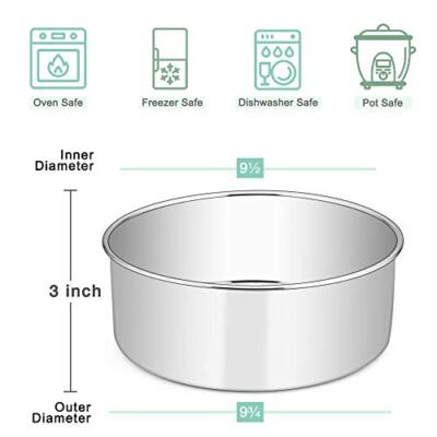 9 x 3 inches Round Aluminum Cake Tin | Cake Mould | Round Thali