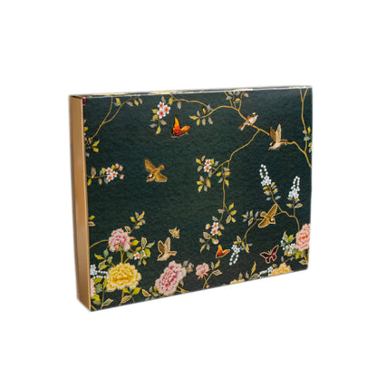 Luxury Festive Chocolate Gift Box – 12 Cavity | Green Elegant Floral Design
