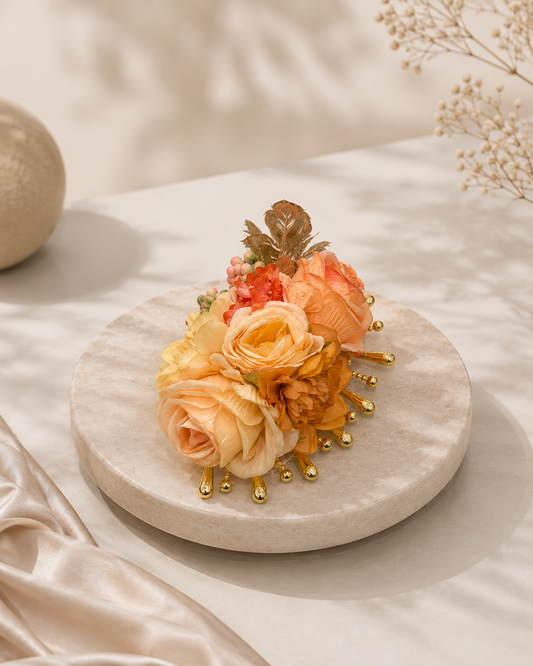 Premium Artificial Floral Decorative Bunch for Hamper Decoration | Luxury Gift Box Flower Arrangement