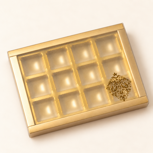 Regal Gold Chocolate Box – 12 Cavity