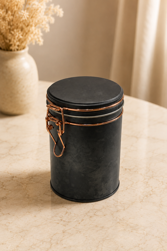 Noiré Black – Exclusive Imported Airtight Lock Tin Container