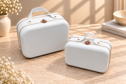 Ivory Rose – Imported Premium Metal Suitcase Tin Set Of 2