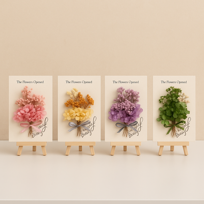Exclusive Bouquet Greeting Card – Dried Flower Gift Card