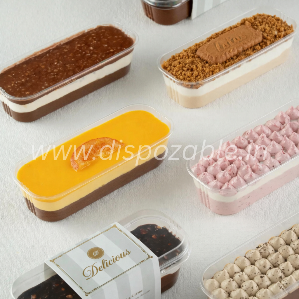 RECTANGLE DESSERT CONTAINER / TIRAMISU BOX