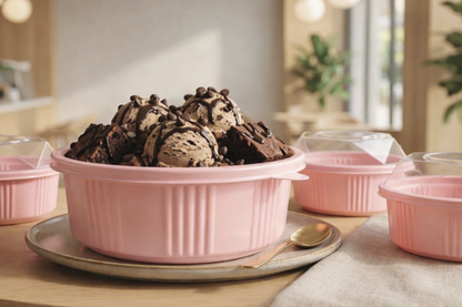 Thick Plastic with Crystal Clear Dome Disposable Pudding & Parfait Container | Premium Cake & Dessert Bowl