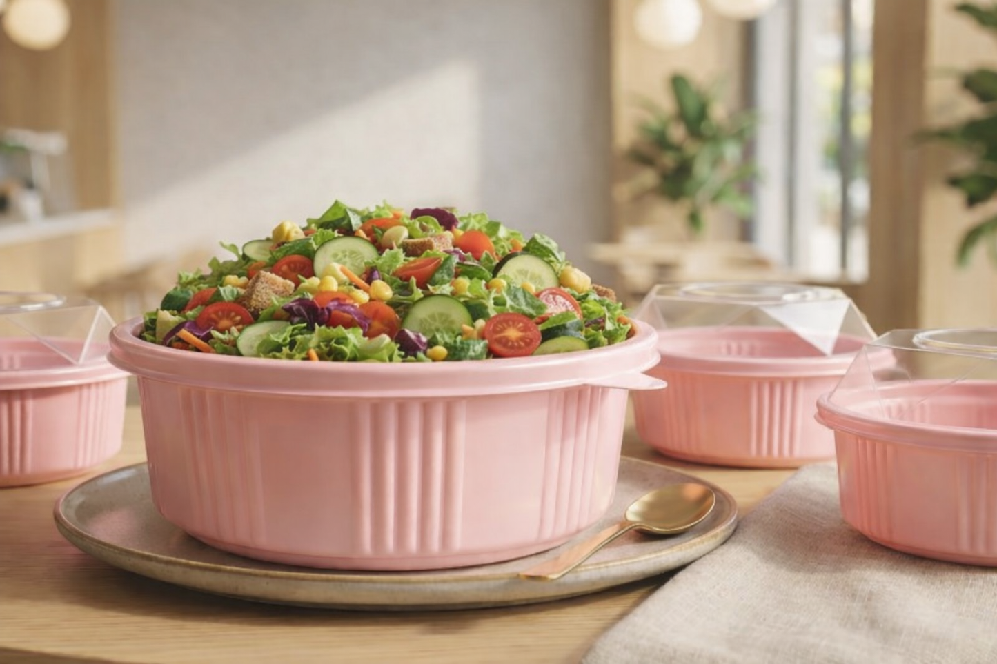 Thick Plastic with Crystal Clear Dome Disposable Pudding & Parfait Container | Premium Cake & Dessert Bowl