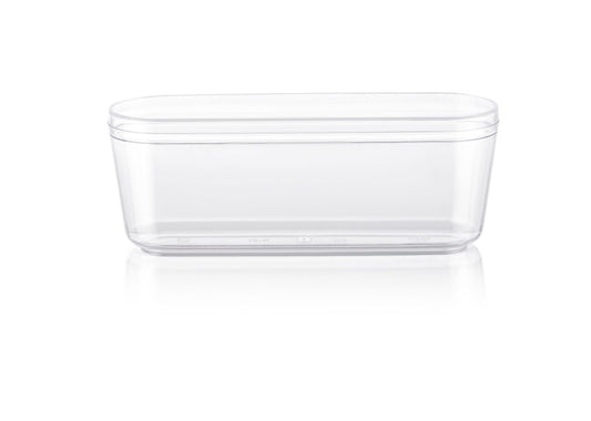 Acrylic Oval Dessert Box with Lid 180ml