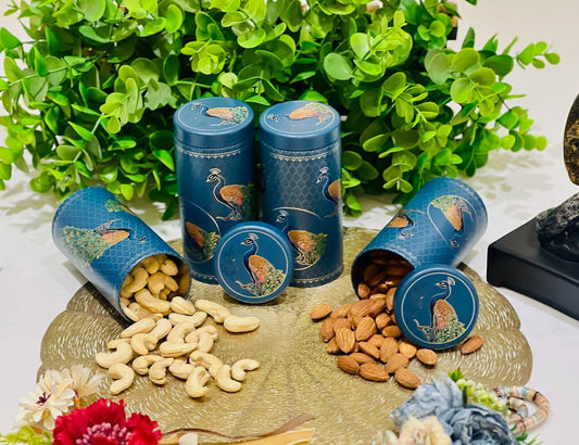 Premium Airtight Decorative Jar – 375ml | Festive Gifting Box for Diwali, Weddings & Hampers